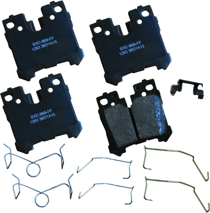 Bendix Premium SBC1283 Ceramic Rear Brake Pads for Lexus LC500 2019, LS460 2017-2007, LS500 2023-2018, LS500h 2023-2018, LS600h 2016-2008, Toyota Mirai 2023-2021 - Image 1